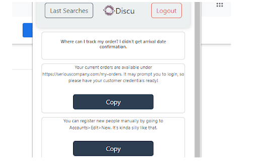 Discu  from Chrome web store to be run with OffiDocs Chromium online