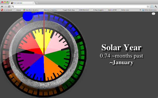 Disk Calendar  from Chrome web store to be run with OffiDocs Chromium online