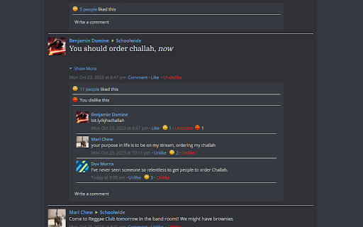 Dislike Button  from Chrome web store to be run with OffiDocs Chromium online