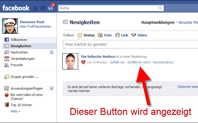 Dislike Button for Facebook  from Chrome web store to be run with OffiDocs Chromium online