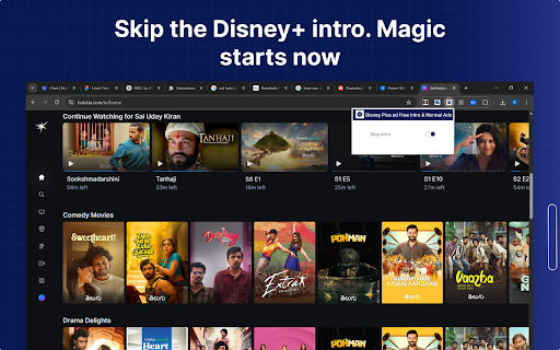 Disney Plus ad Free – Intro  Normal Ads  from Chrome web store to be run with OffiDocs Chromium online