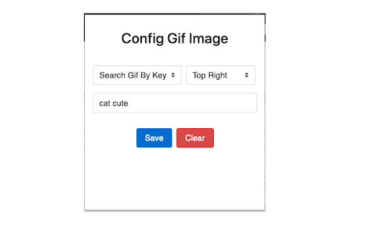 Display Gif Image Extension  from Chrome web store to be run with OffiDocs Chromium online