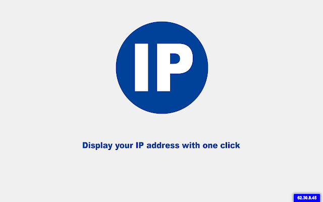 Display IP Address Plugin  from Chrome web store to be run with OffiDocs Chromium online