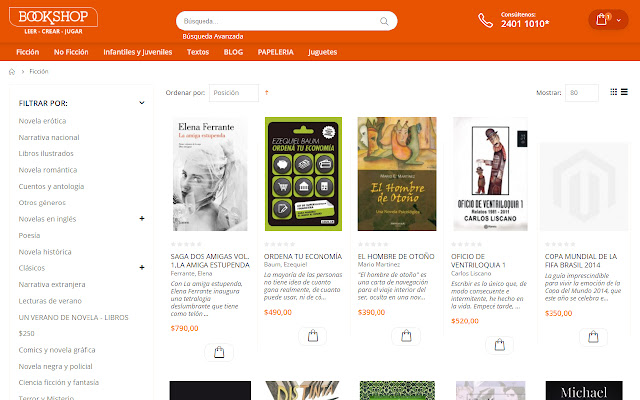 Disponibles Bookshop.com.uy  from Chrome web store to be run with OffiDocs Chromium online