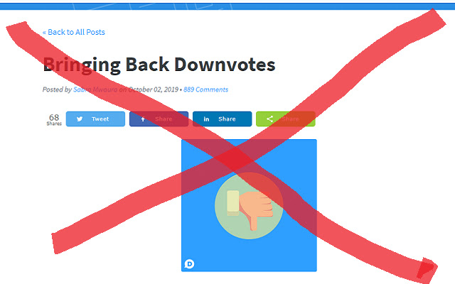 Disqus Downvote Hider  from Chrome web store to be run with OffiDocs Chromium online