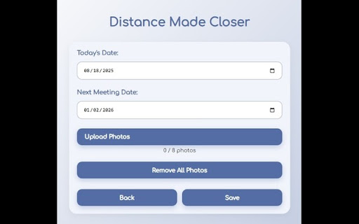 Distance Made Closer  from Chrome web store to be run with OffiDocs Chromium online