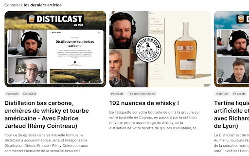 DistilNews  from Chrome web store to be run with OffiDocs Chromium online