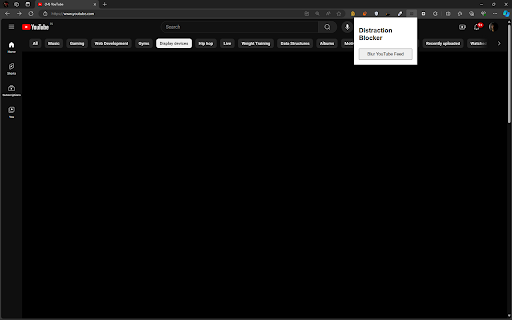 Distraction Blocker  from Chrome web store to be run with OffiDocs Chromium online