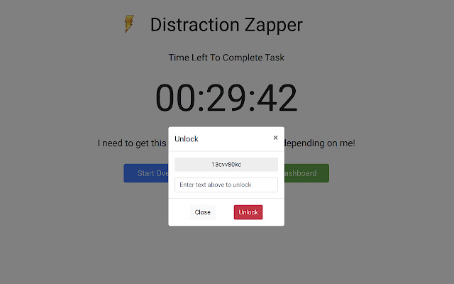 Distraction Zapper  from Chrome web store to be run with OffiDocs Chromium online