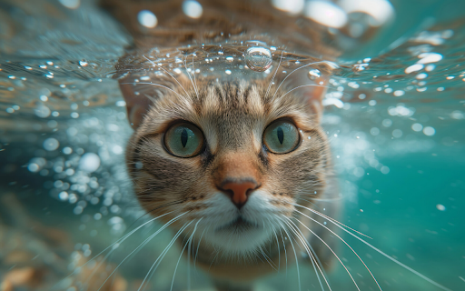 Diving Cat – An Underwater World Through Feline Eyes  from Chrome web store to be run with OffiDocs Chromium online