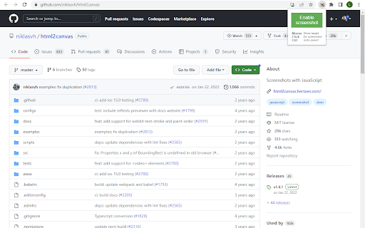 DivSnapper  from Chrome web store to be run with OffiDocs Chromium online