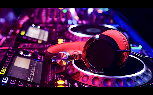 DJ Theme  from Chrome web store to be run with OffiDocs Chromium online