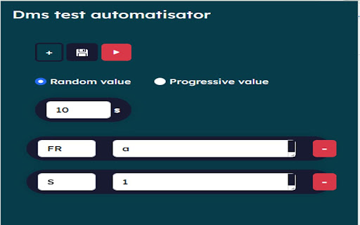 DMS TEST AUTOMATISATOR DMS EXTENSION SERIES  from Chrome web store to be run with OffiDocs Chromium online