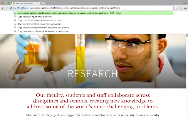 DNA Helper  from Chrome web store to be run with OffiDocs Chromium online