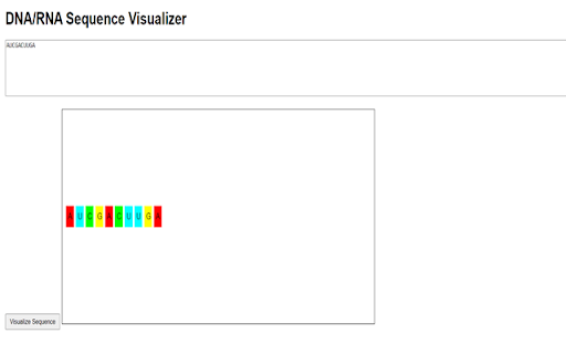 DNA/RNA Sequence Visualizer  from Chrome web store to be run with OffiDocs Chromium online