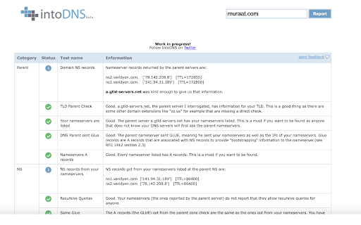 DNS Checker  from Chrome web store to be run with OffiDocs Chromium online