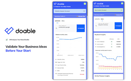 doable.info  from Chrome web store to be run with OffiDocs Chromium online