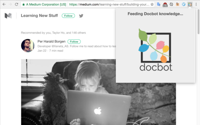 Docbot  from Chrome web store to be run with OffiDocs Chromium online