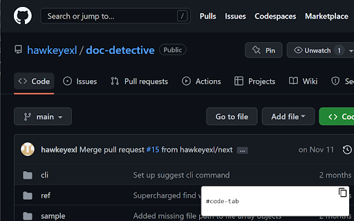 Doc Detective Companion  from Chrome web store to be run with OffiDocs Chromium online