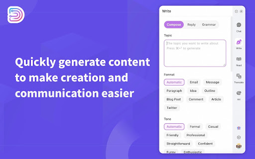 Docky.AI: ChatGPT Sidebar + GPT 4.1, DeepSeek  AI Tools  from Chrome web store to be run with OffiDocs Chromium online