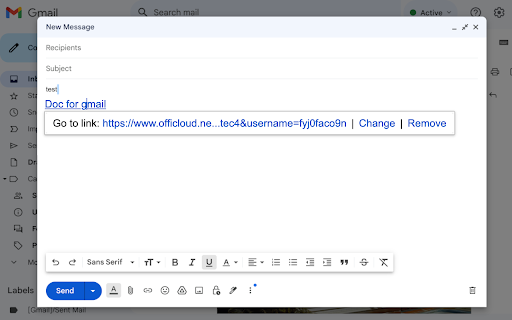 Docs for gmail  from Chrome web store to be run with OffiDocs Chromium online