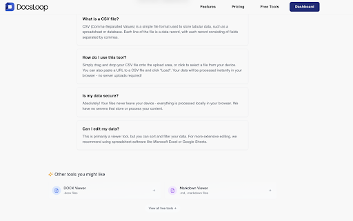 DocsLoop File Preview  from Chrome web store to be run with OffiDocs Chromium online