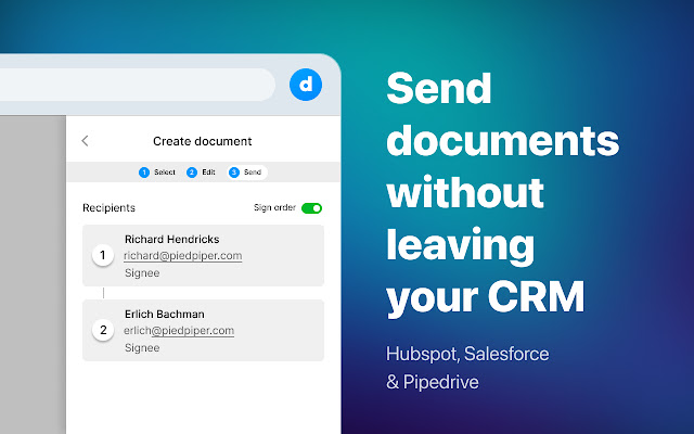 Docspo eSignatures for Chrome  from Chrome web store to be run with OffiDocs Chromium online