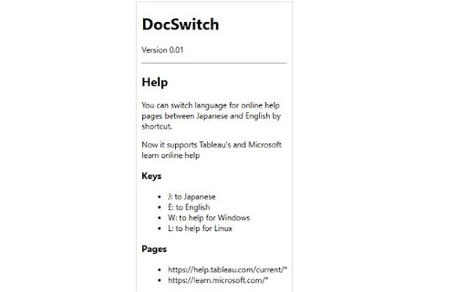DocSwitch  from Chrome web store to be run with OffiDocs Chromium online