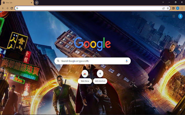 Tema Doctor Strange dal negozio web di Chrome da eseguire con OffiDocs Chromium online