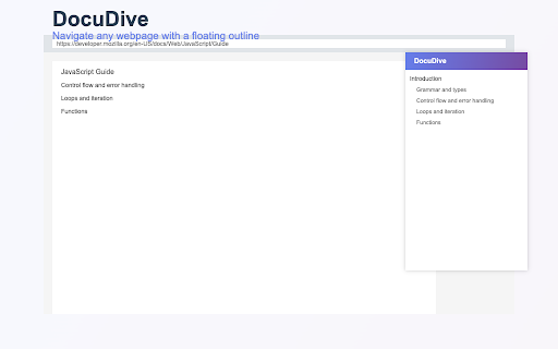 DocuDive  from Chrome web store to be run with OffiDocs Chromium online