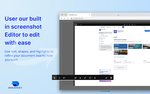 DocuFast: Create step by step guides with screenshots  from Chrome web store to be run with OffiDocs Chromium online