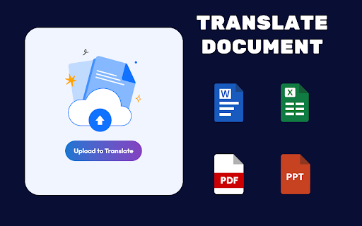 Document Translator  from Chrome web store to be run with OffiDocs Chromium online