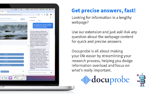 Docuprobe  from Chrome web store to be run with OffiDocs Chromium online