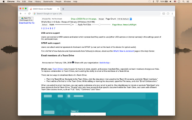 DOCX, PPTX, XLSX Viewer  from Chrome web store to be run with OffiDocs Chromium online