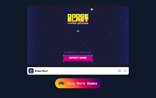 Dodge Blast Game Navigate Neon Battlefields and Dodge Danger!  from Chrome web store to be run with OffiDocs Chromium online