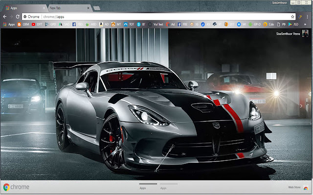 Dodge Viper Black Racing Car  from Chrome web store to be run with OffiDocs Chromium online