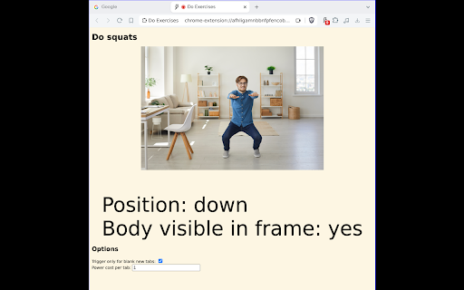Do Exercises  from Chrome web store to be run with OffiDocs Chromium online
