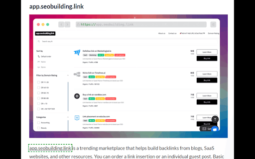 DoFollow Checker  from Chrome web store to be run with OffiDocs Chromium online