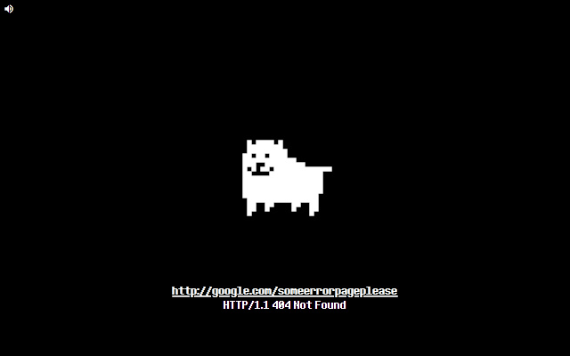Dogcheck from Undertale as error pages  from Chrome web store to be run with OffiDocs Chromium online