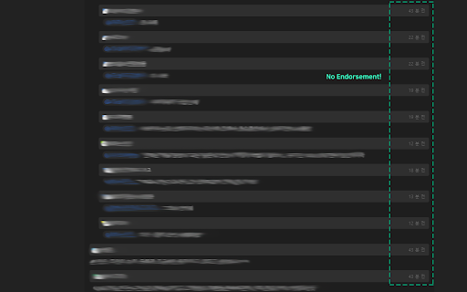 Dogdrip.net Remove Endorsement Extension  from Chrome web store to be run with OffiDocs Chromium online
