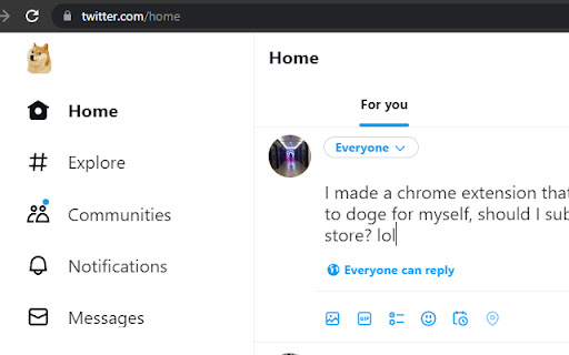 Doge Changer  from Chrome web store to be run with OffiDocs Chromium online