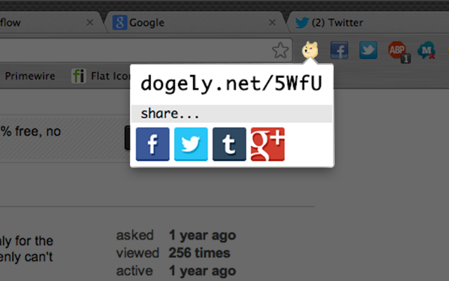 Dogely  from Chrome web store to be run with OffiDocs Chromium online