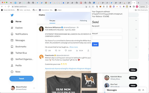 Dogemask  from Chrome web store to be run with OffiDocs Chromium online