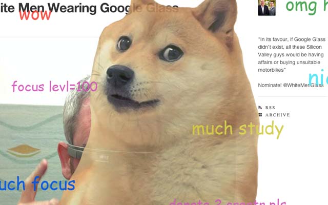 Dogestracted  from Chrome web store to be run with OffiDocs Chromium online