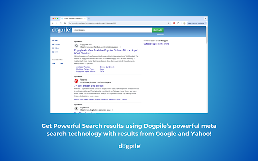 Dogpile Search  from Chrome web store to be run with OffiDocs Chromium online