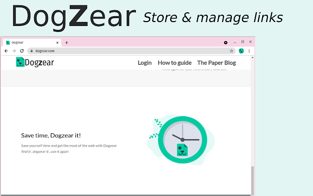 Dogzear  from Chrome web store to be run with OffiDocs Chromium online