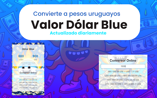 Dolar Blue Converter UYU  from Chrome web store to be run with OffiDocs Chromium online
