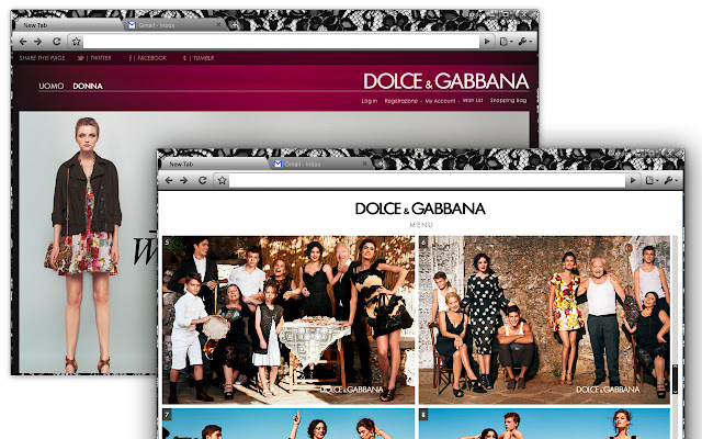 Мереживо Dolce Gabbana з веб-магазину Chrome, яке буде працювати з OffiDocs Chromium онлайн