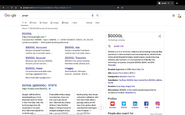 DollarVision  from Chrome web store to be run with OffiDocs Chromium online