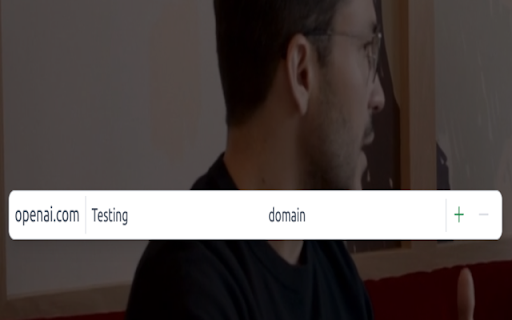 Domain Adder  from Chrome web store to be run with OffiDocs Chromium online